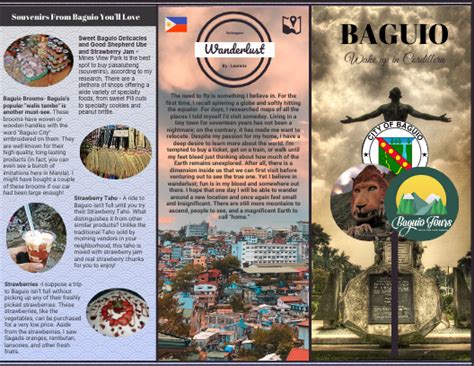 baguio travel brochure|BAGUIO TRAVEL GUIDE (ITINERARY + BUDGET) (2024).